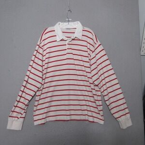 AYR Rugby Shirt Men XXL Stripe The Go Team Peruvian Cotton Pullover Preppy